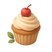 3D isometric icon of Cupcake