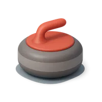 3D isometric icon of Curling Stone