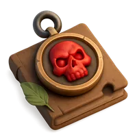 3D isometric icon of Cursed Medallion