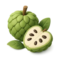 3D isometric icon of Custard Apple
