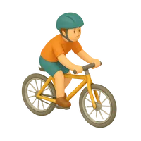 3D isometric icon of Cyclist