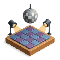 3D isometric icon of Dance Floor