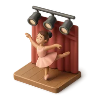 3D isometric icon of Dance Performance