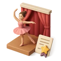 3D isometric icon of Dance Recital