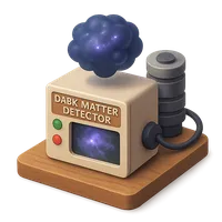 3D isometric icon of Dark Matter Detector