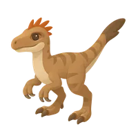 3D isometric icon of Deinonychus