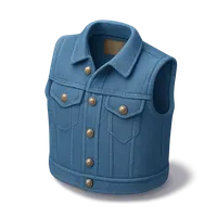 3D isometric icon of Denim vest