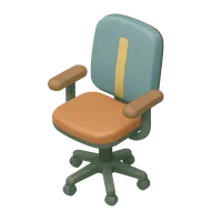 3D isometric icon of Desk Chair