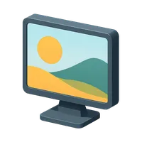 3D isometric icon of Desktop Wallpaper