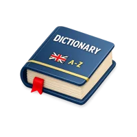 Isometric 3D dictionary icon for education, language learning, and reference book content, free to download