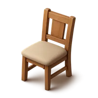 3D isometric icon of Dining chair