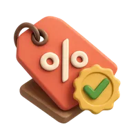3D isometric icon of Discount