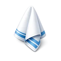 Dish towel isometric 3D icon for kitchen, cleaning, and home organization designs