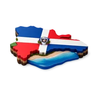 Dominican Republic isometric 3D icon for travel, geography, and country-themed visuals