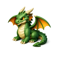 Dragon isometric 3D icon, free download for fantasy games, story visuals, and mythical creature themed designs.