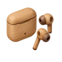 Isometric 3D icon of a earbuds