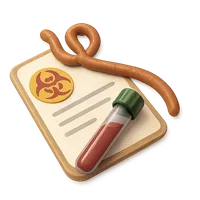 Isometric 3D icon of a ebola