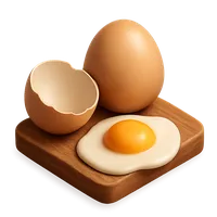 Isometric 3D icon of a egg