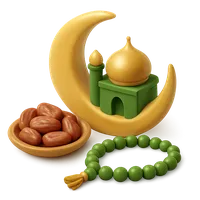 Isometric 3D icon of a eid al-fitr