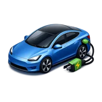 Isometric 3D electric car icon inspired by a compact EV, free to download for transport and mobility designs.
