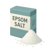 Isometric 3D icon of a epsom salt