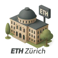 Isometric 3D icon of a eth zurich