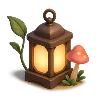 Isometric 3D icon of a fairy lantern