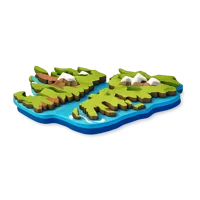 Falkland Islands isometric 3D icon for geography, travel, map, and regional territory visuals