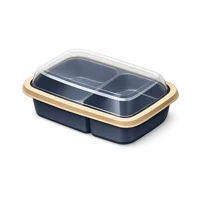 Food container isometric 3D icon for kitchen storage, meal prep, and pantry organization