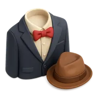 Formal wear suit and tie