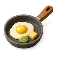 Non-stick frying pan with handle
