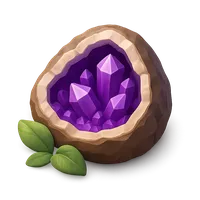 Colorful geode crystal