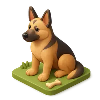 German Shepherd dog outdoors