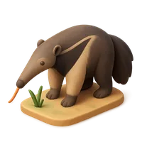 Giant anteater walking