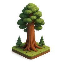Tall Giant Sequoia trees