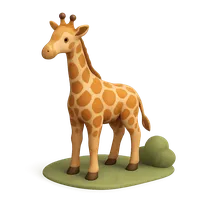 Giraffe eating leaves from a tree