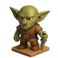 Cartoon goblin creature
