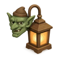 Goblin lantern glowing