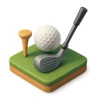 Man playing golf
