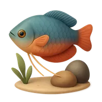 Gourami fish in aquarium