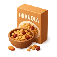 Bowl of healthy granola