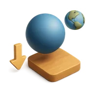 Concept of gravity with apple