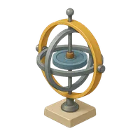 Isometric 3D icon of Gyroscope 
