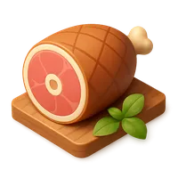 Isometric 3D icon of Ham 