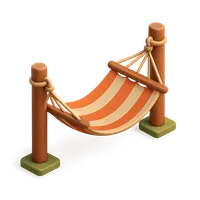 Isometric 3D icon of Hammock 