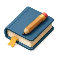 Isometric 3D icon of Hardcover Notebook 