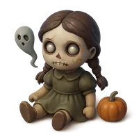Isometric 3D icon of Haunted Doll 