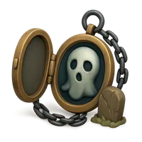 Isometric 3D icon of Haunted Locket 