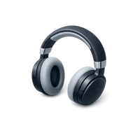 Headphones isometric 3D icon for music, audio, podcast, and streaming designs