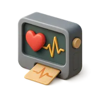 Isometric 3D icon of Heart rate monitor 